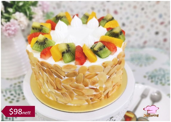 Birthday Fruit Cake (Beginner)