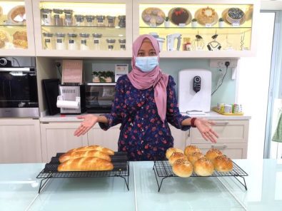 Wheatgerm loaf baking class halal ingredients